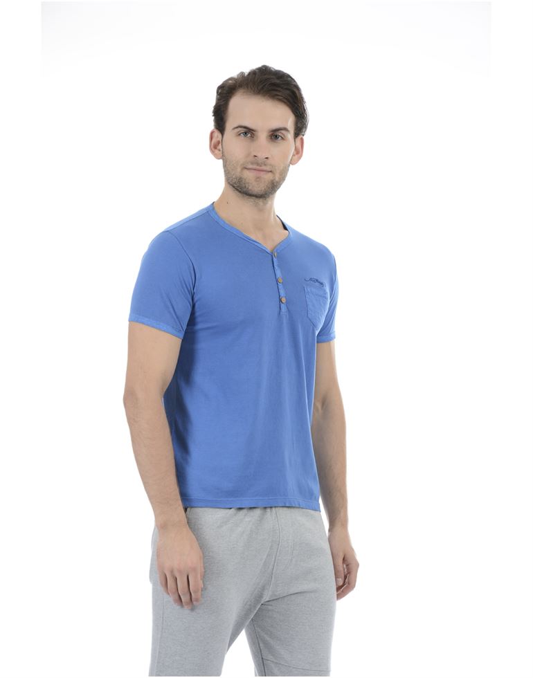 Ed Hardy Men Casual Wear Blue T-Shirt